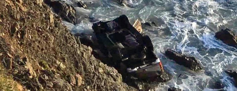 Woman Drunkenly Drives SUV Off of Cliff in California